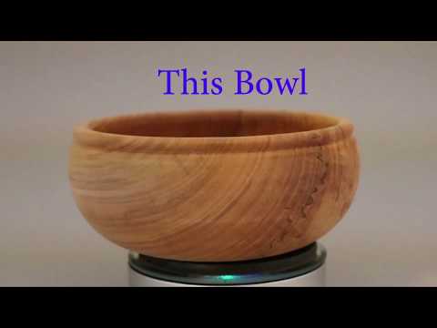 Lathe-turned Viking Bowl:  woodturning by Sam Angelo  wyomingwoodturner